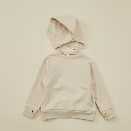 【 MOUN TEN. 21AW 】separate hoodie "パーカ" / エクル / 0（150-160)