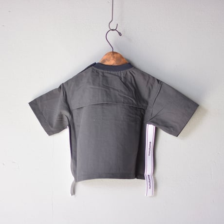 【 nunuforme 2020SS 】サイドテープT　[nf13-551-015]  / Charcoal