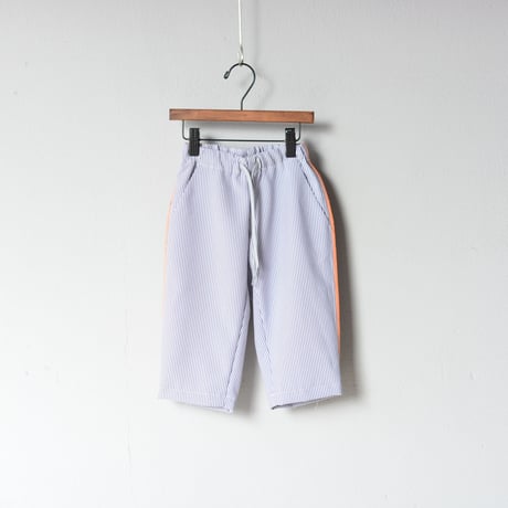 【 MOUN TEN. 2020SS 】sheersucker side line pants [MT201013-b] / stripe / 0（150-160)