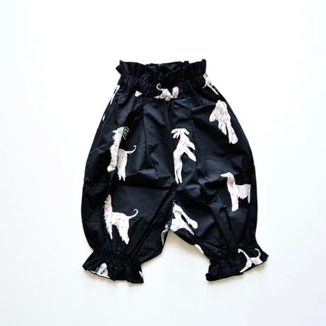 【 folk made 2020AW 】afghan hound pants [F20AW-003] ” パンツ ” / black print