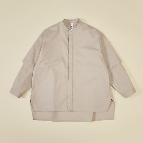 【 MOUN TEN. 21AW 】detachable shirts "シャツ" / グレージュ / 110-140cm
