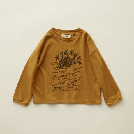 【 eLfinFolk 20AW 】MIRAgE town long sleeve-T（elf-202J01）”カットソー”　/ mustard  / size 110-130