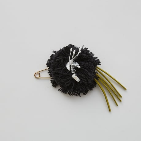 【 eLfinFolk 22SS 】Flower corsage（elf-111A18） “コサージュ”  / black