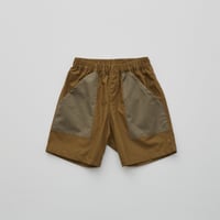 【 eLfinFolk 22SS 】Typwriter shorts（elf-221F37） “ショートパンツ”  / camel / 90-130cm