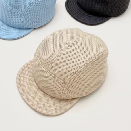 【 MOUN TEN. 22SS】double russell mesh jetcap  "キャップ” / beige / 50-58cm