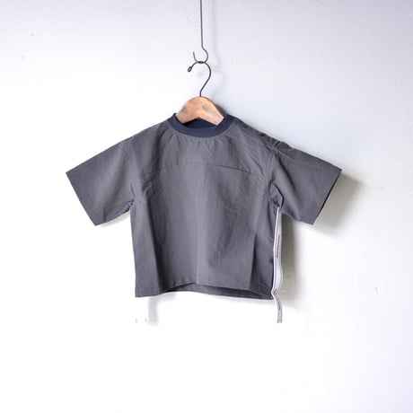 【 nunuforme 2020SS 】サイドテープT　[nf13-551-015]  / Charcoal