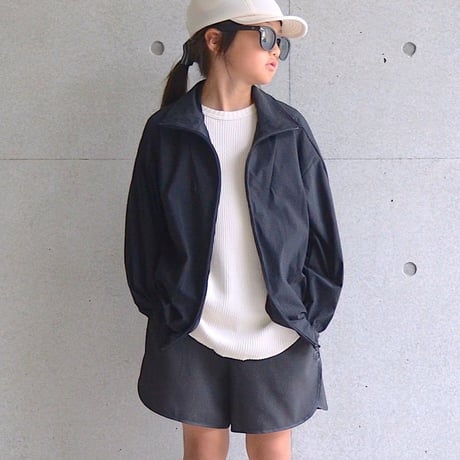 【 MOUN TEN. 2020SS 】ice stretch track jacket [MT201038-c] / black / 1（Ladies F）