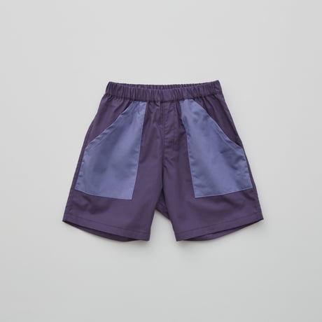 【 eLfinFolk 22SS 】Typwriter shorts（elf-221F37） “ショートパンツ”  /  purple  / 90-130cm