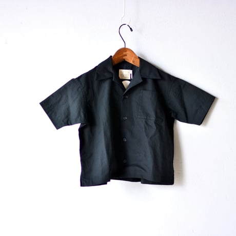 【 SWOON 20SS 】sw13-504-025 オープンネックシャツ / Black