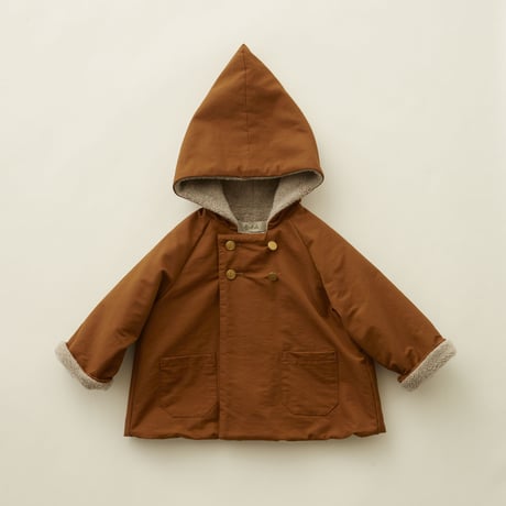 【 eLfinFolk 20AW 】elf coat（elf-202F47）"コート” / brown  / size 110-130