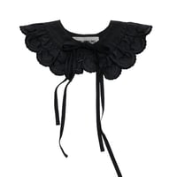 【 UNIONINI 22SS 】heart lace collar / AC-057  " つけ襟"  /  black / レディース
