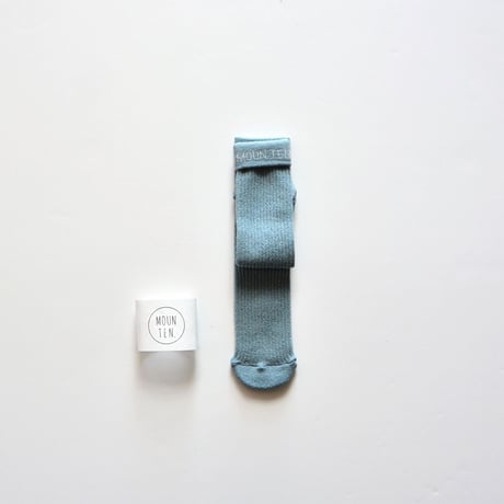 【 MOUN TEN. 2020SS 】logo tube socks　[MT201020] / サックス