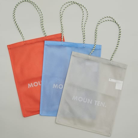 【 MOUN TEN. 21SS 】mesh tote  [21S-MA34-0948] "メッシュバッグ" / sax