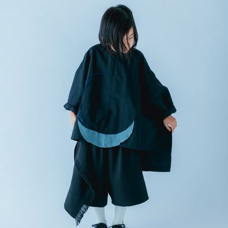 【 nunuforme 21SS 】サークルパッチシャツ [30-nf15-569-015] / Black