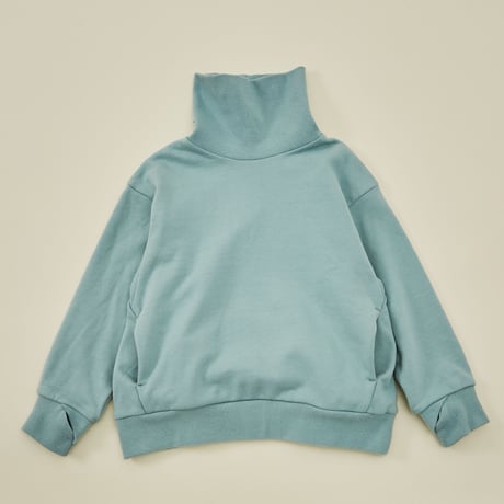 【 MOUN TEN. 21AW 】sweat highneck "スウェット" / ホライゾンブルー / 0（150-160)