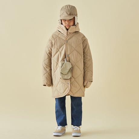 【 MOUN TEN. 21AW 】quilt mitten coat "コート" / ベージュ / 0（150-160)