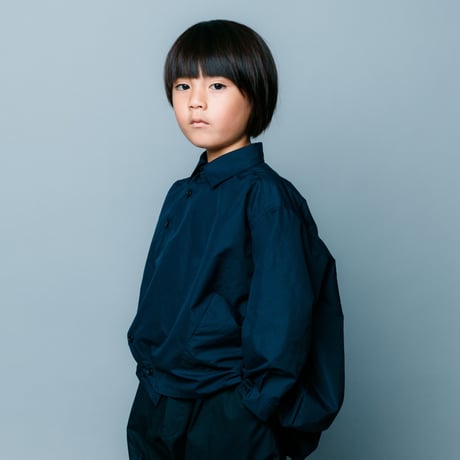 【 nunuforme 2020SS 】サークルシャツ [nf13-545-085]  / Navy