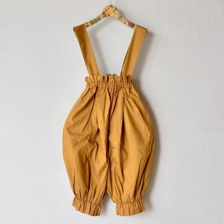 【 folk made 2018SS】No.19 long pants with suspenders / ブラウンカーキ