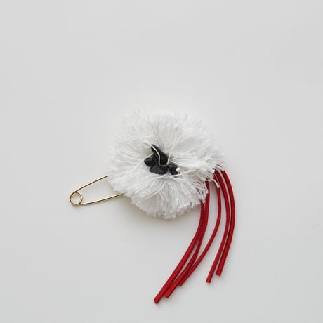【 eLfinFolk 22SS 】Flower corsage（elf-111A18） “コサージュ”  / white