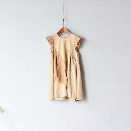 【 nunuforme 2020SS 】スクランブルワンピース [nf13-421-013]  / Beige