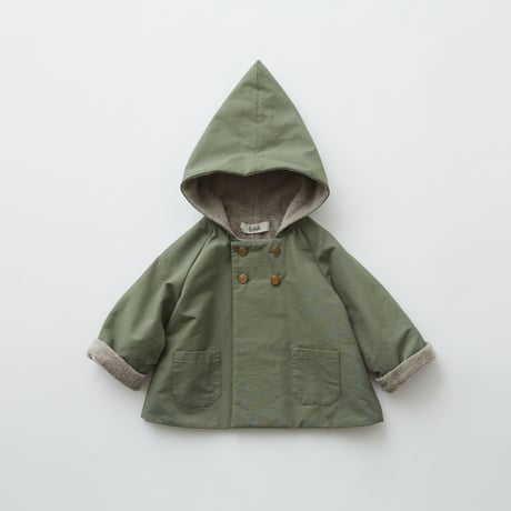 【 eLfinFolk 2019AW 】elf-192F21 elf coat / sage green / 90 - 100cm