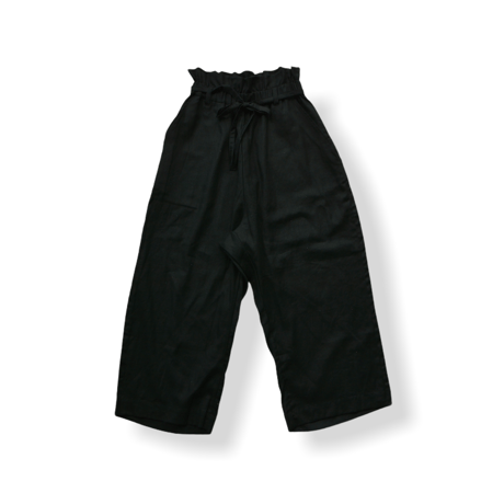 【 UNIONINI 21SS 】PT-065 linen big pants  " パンツ "  / black / 大人サイズ