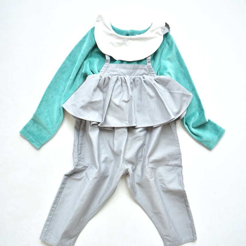 folkmade 16AW / サロペット 【 グレー / size M（5-8歳）】 | P