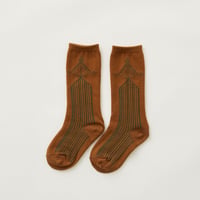 【 eLfinFolk 21AW 】 Abies high socks（elf-212A35） “ソックス”  / camel / 12 - 23cm