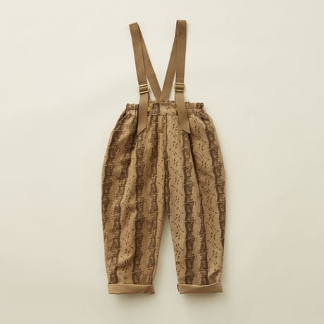【 eLfinFolk 20AW 】castle printed pants（elf-202F06）"パンツ” / beige  / size 110-130