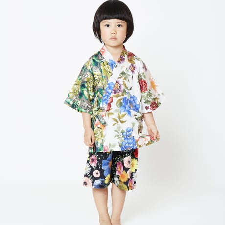 【 WOLF & RITA 2020SS 】20SS JINBEI KIDS　" 甚平 " / FLOWERS