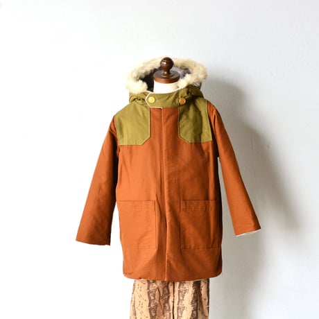 【 eLfinFolk 20AW 】high lander coat（elf-202F50）"コート " / brown