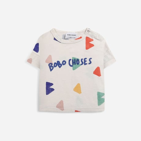 【 BOBO CHOSES 22SS 】【BABY】B.C all over short sleeve T-shirt（122AB001） ”Tシャツ”