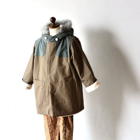 【 eLfinFolk 20AW 】high lander coat（elf-202F50）"コート” / mocha