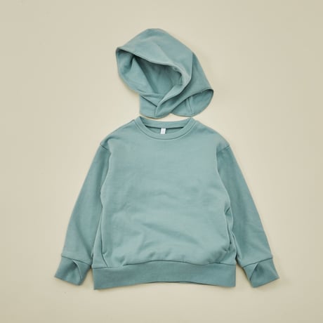 【 MOUN TEN. 21AW 】separate hoodie "パーカ" / ホライゾンブルー / 0（150-160)