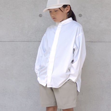 【 MOUN TEN. 2020SS 】80/1 washer big shirts [MT201004-a]  / white