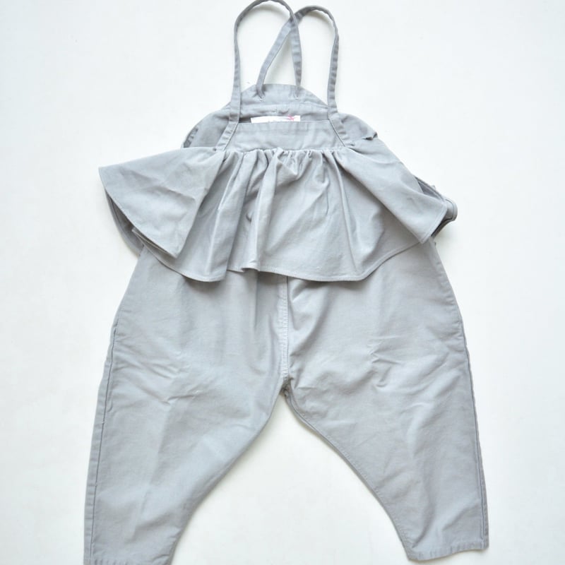 folkmade 16AW / サロペット 【 グレー / size M（5-8歳）】 | P