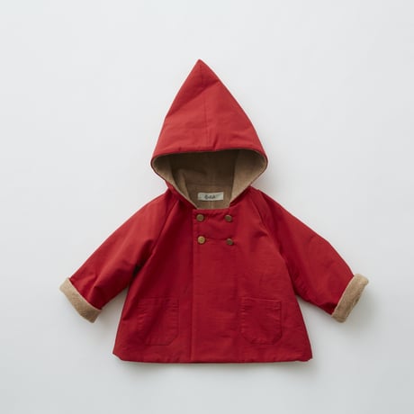 【 eLfinFolk 2019AW 】elf-192F21 elf coat / red / 90 - 100cm