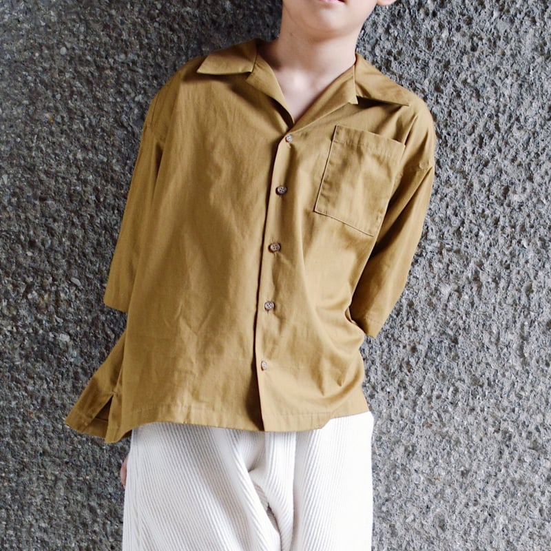 SWOON 20SS 】sw13-504-025 オープンネックシャツ / Brown |