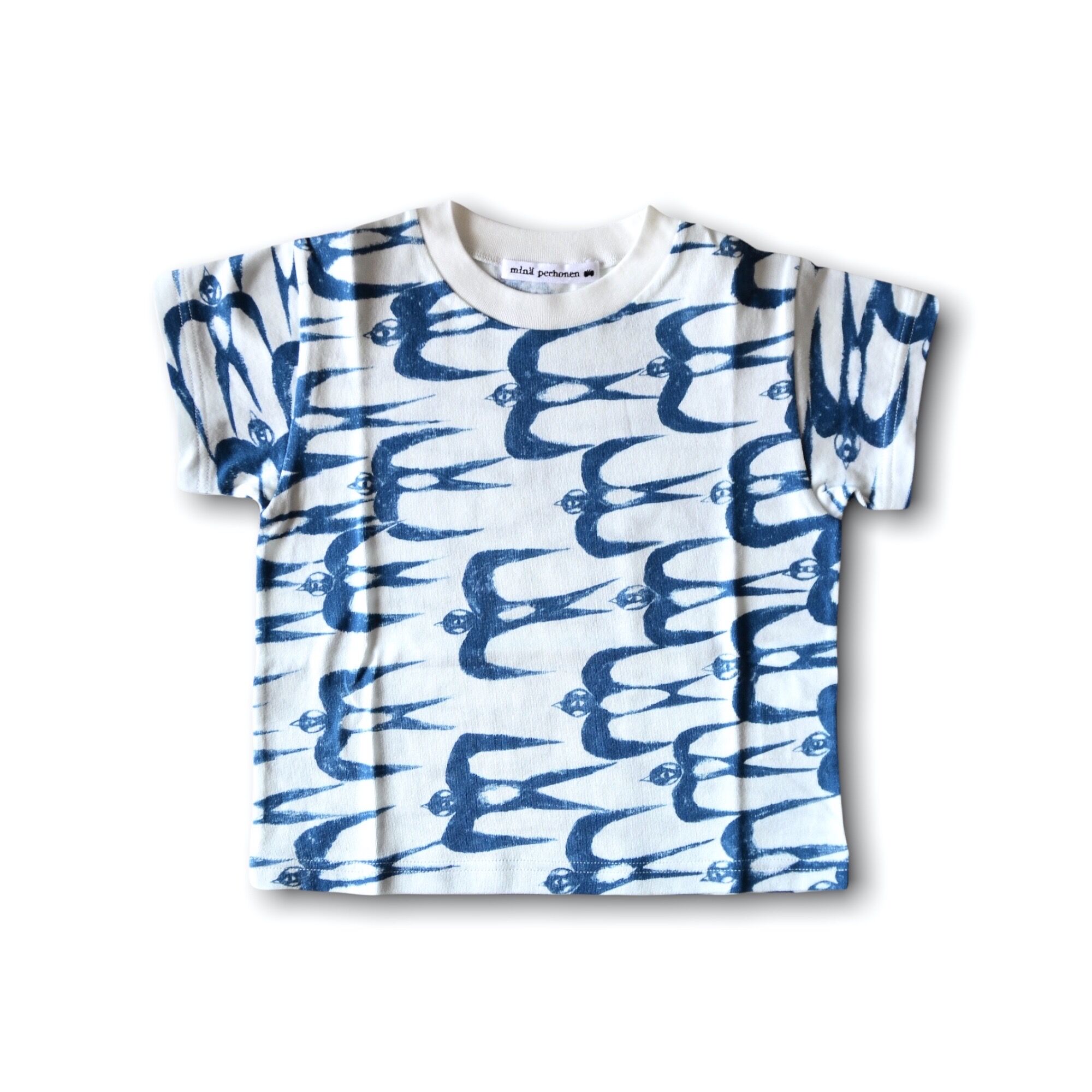 美品mina perhonenミナペルホネン hello!カットソー 38 ミナペルホネン 22SS 】AAS8185P hello swallow “Tシャツ ”
