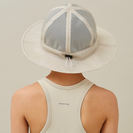 【 MOUN TEN. 21SS 】mesh adventure hat  [21S-MA20-0949] "帽子" / greige