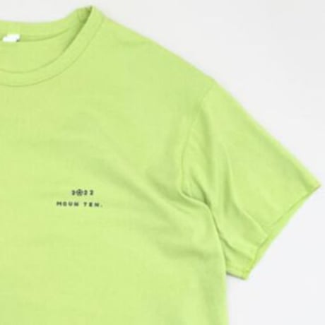 【 MOUN TEN. 22SS】2022 T  "Tシャツ” / lime / 95-140