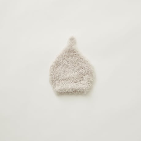 【 eLfinFolk 21AW 】 pygmy cap （elf-555A01） “帽子”  / smoke white / S,M
