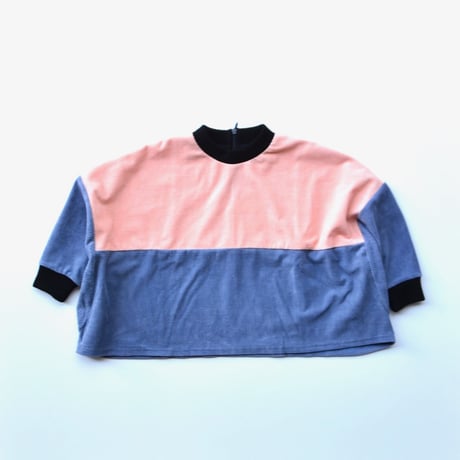【 franky grow 2018AW 】CS-286 2TONE WOODY CORDUROY TP / PINK -GY / size LL（9-11歳）