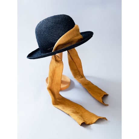 【 michirico 22SS 】 Libbon hat（MR22SS-30） " 帽子" / ブラック / KIDS
