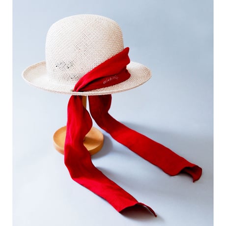 【 michirico 22SS 】 Libbon hat（MR22SS-30） " 帽子" / ナチュラル / KIDS