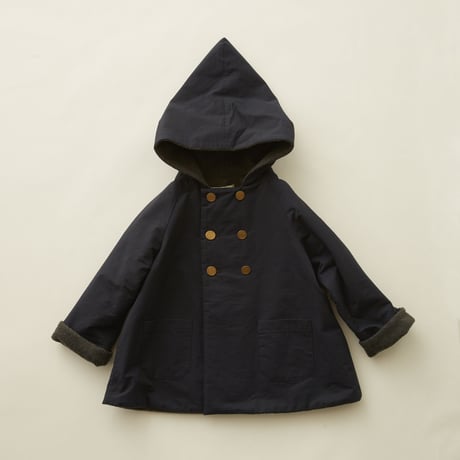 【 eLfinFolk 20AW 】elf coat（elf-202F47）"コート” / navy  / size110-130