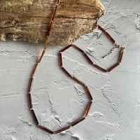 Tortoiseshell long necklace