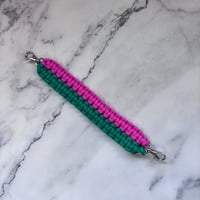 Paracode wide strap two tone(pink x green)