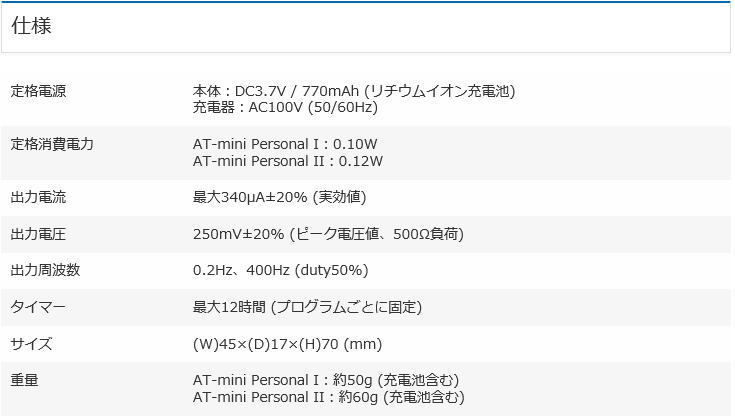 AT-mini Personal Ⅰ ※1チャンネル出力 (伊藤超短波 AT-mini Personal Ⅰ ※1チャンネル出力 (伊藤超短波