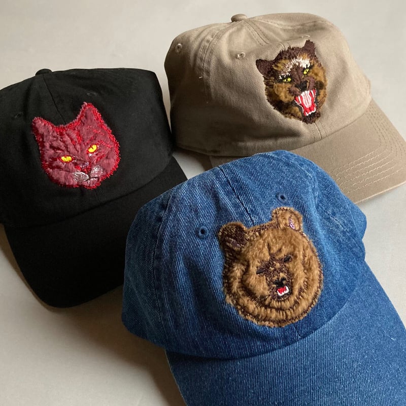 キャップ_ アニマル刺繍 | ねこのなる木